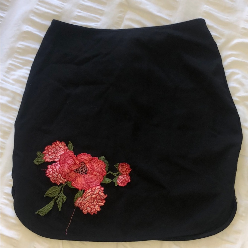 black skirt